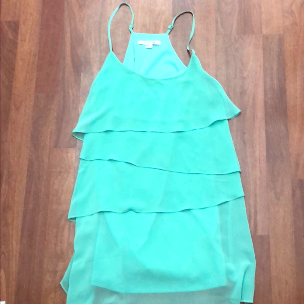Teal Ruffle Dress - Size M